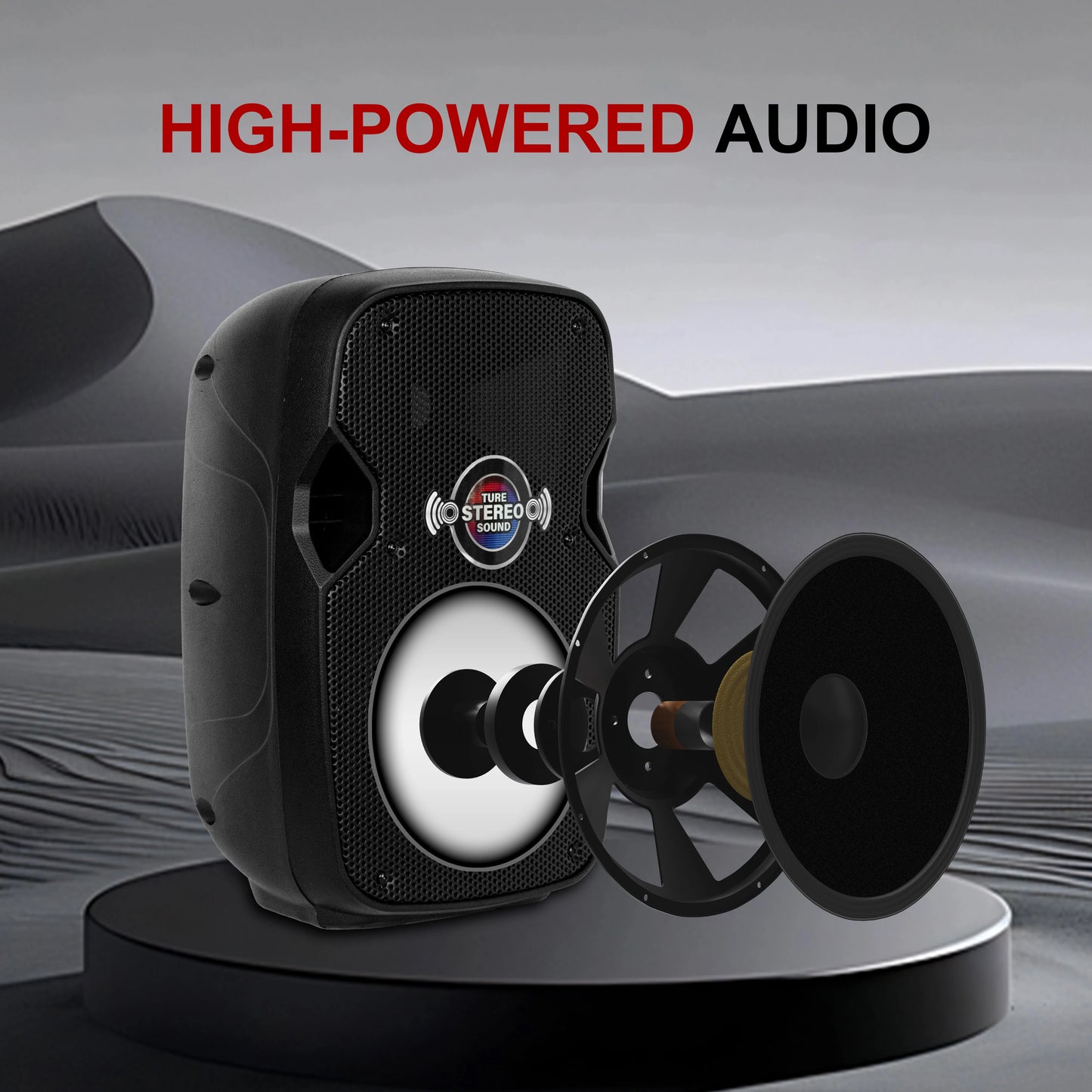 PRORECK Impact 10: 10" 800W Portable PA Speaker System with Bluetooth, Microphone, Stands & Remote for Karaoke, DJ Parties