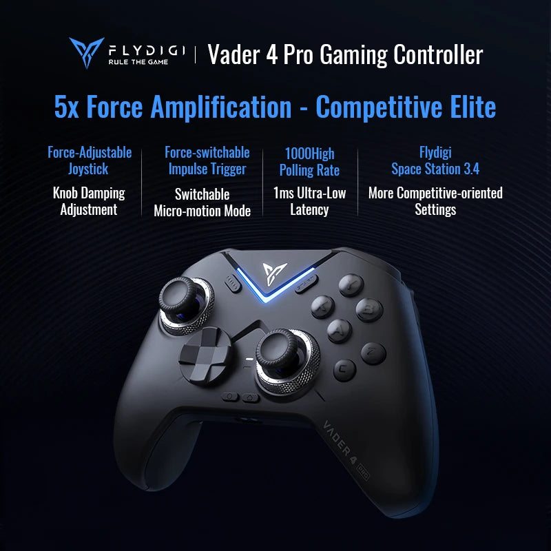 Flydigi Vader 4 Pro Wireless Gaming Controller Athletic Elite Handle Gamepad With Hall Rocker For Nintendo Switch/Android/PC
