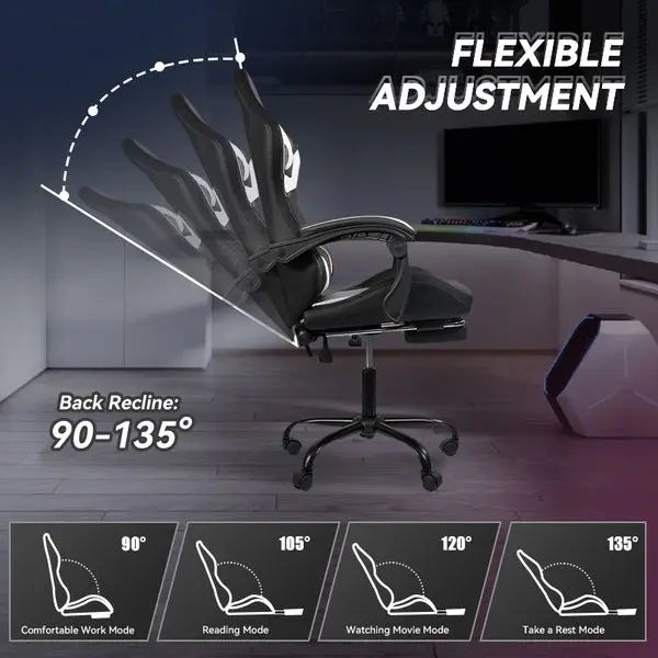 Ergonomic gaming chairs for gaming, adult office chairs suitable for long periods of sitting - home computer chairs