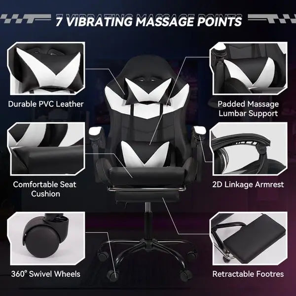 Ergonomic gaming chairs for gaming, adult office chairs suitable for long periods of sitting - home computer chairs